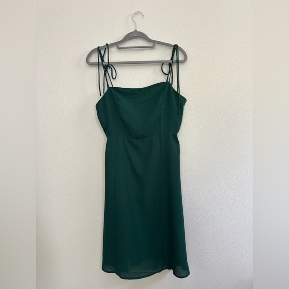 RIHOAS Spaghetti Deep Green Dress